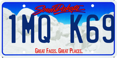 SD license plate 1MQK69