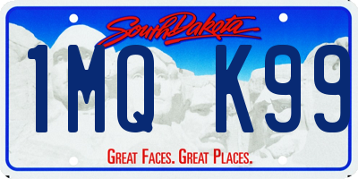 SD license plate 1MQK99