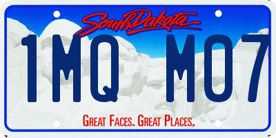 SD license plate 1MQM07