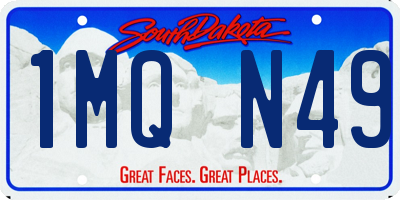 SD license plate 1MQN49