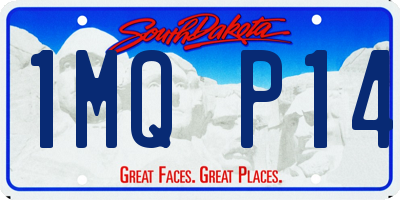 SD license plate 1MQP14