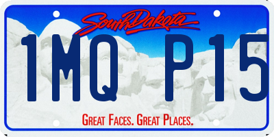 SD license plate 1MQP15