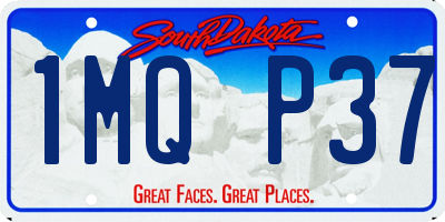SD license plate 1MQP37
