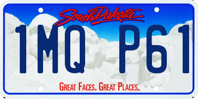SD license plate 1MQP61