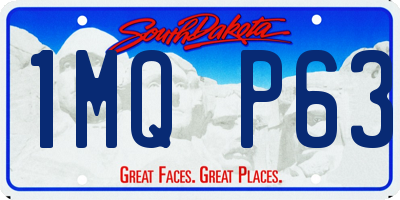 SD license plate 1MQP63