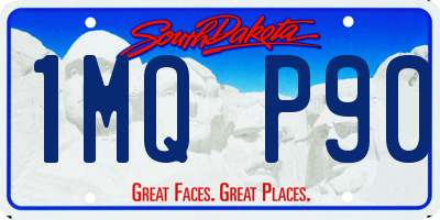 SD license plate 1MQP90