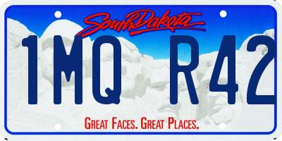 SD license plate 1MQR42