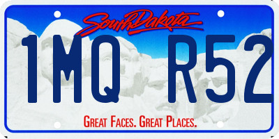SD license plate 1MQR52
