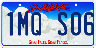 SD license plate 1MQS06