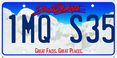 SD license plate 1MQS35