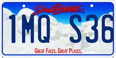 SD license plate 1MQS36