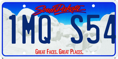 SD license plate 1MQS54