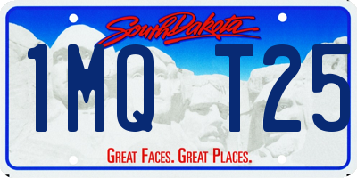 SD license plate 1MQT25