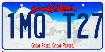 SD license plate 1MQT27