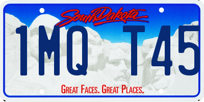 SD license plate 1MQT45