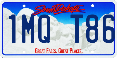 SD license plate 1MQT86