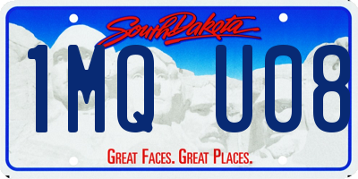 SD license plate 1MQU08