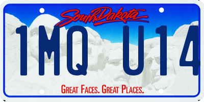 SD license plate 1MQU14