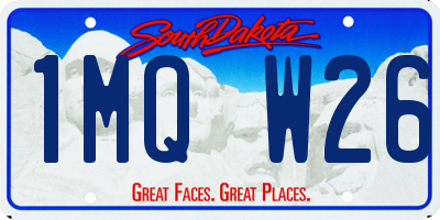 SD license plate 1MQW26