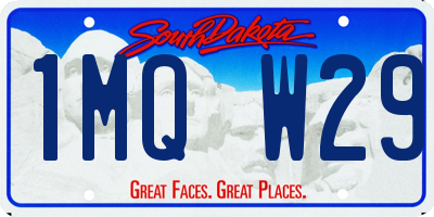SD license plate 1MQW29