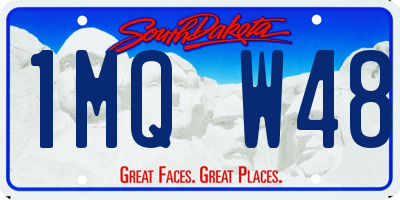 SD license plate 1MQW48