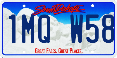 SD license plate 1MQW58