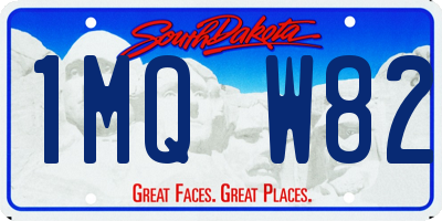 SD license plate 1MQW82