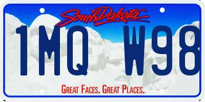 SD license plate 1MQW98