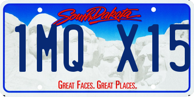 SD license plate 1MQX15