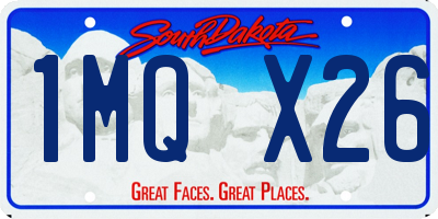 SD license plate 1MQX26