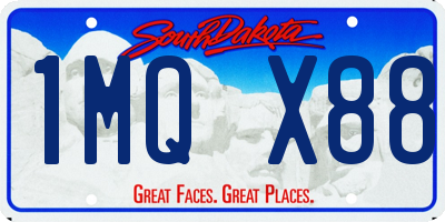 SD license plate 1MQX88