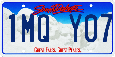 SD license plate 1MQY07