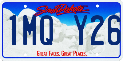 SD license plate 1MQY26