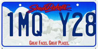 SD license plate 1MQY28