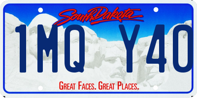 SD license plate 1MQY40