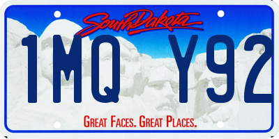 SD license plate 1MQY92