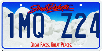 SD license plate 1MQZ24