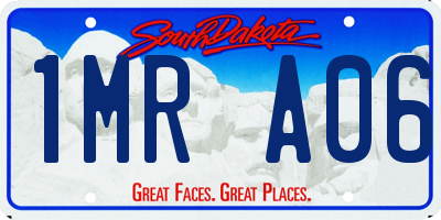 SD license plate 1MRA06