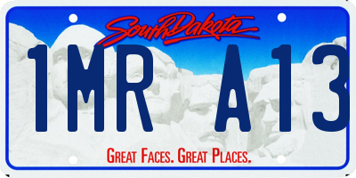 SD license plate 1MRA13