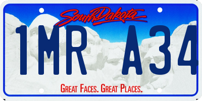 SD license plate 1MRA34