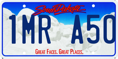 SD license plate 1MRA50