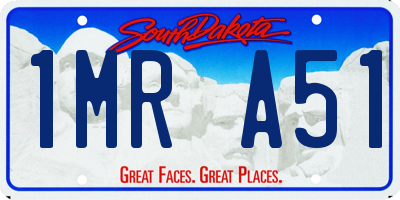 SD license plate 1MRA51