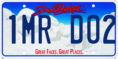 SD license plate 1MRD02
