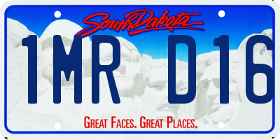 SD license plate 1MRD16