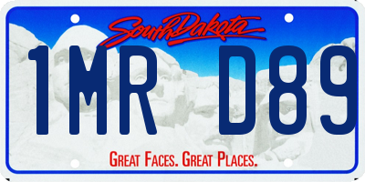 SD license plate 1MRD89