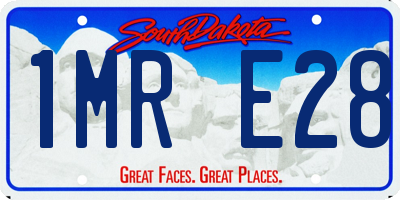 SD license plate 1MRE28