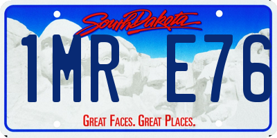 SD license plate 1MRE76