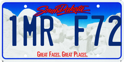 SD license plate 1MRF72