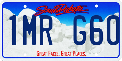 SD license plate 1MRG60