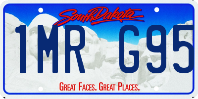 SD license plate 1MRG95